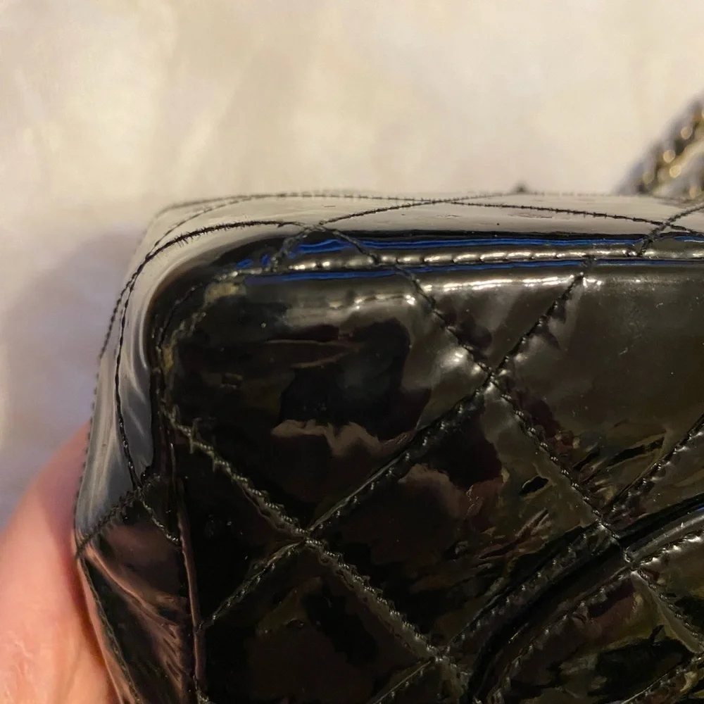 Rare Vintage Chanel Double Flap Patent Bag! - Picture 10 of 16